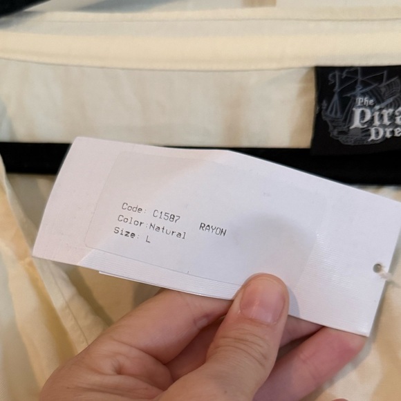 The Pirate Dressing Cosplay Dress Neutral NWT, Sz L - Picture 4 of 7